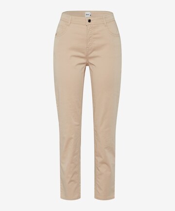 Coupe slim Pantalon BRAX en beige : devant