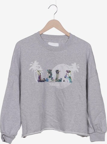 Lala Berlin Sweatshirt & Zip-Up Hoodie in M in Grey: front