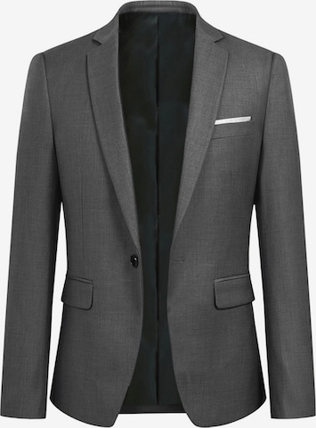 YOUTHUP Slim fit Suit Jacket 'Prägung' in Grey: front