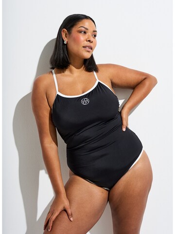 Swim by Zizzi Enodelne kopalke 'Sfilli' | črna barva: sprednja stran