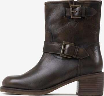 BRONX Boots ' New-Camperos ' in Bruin: voorkant