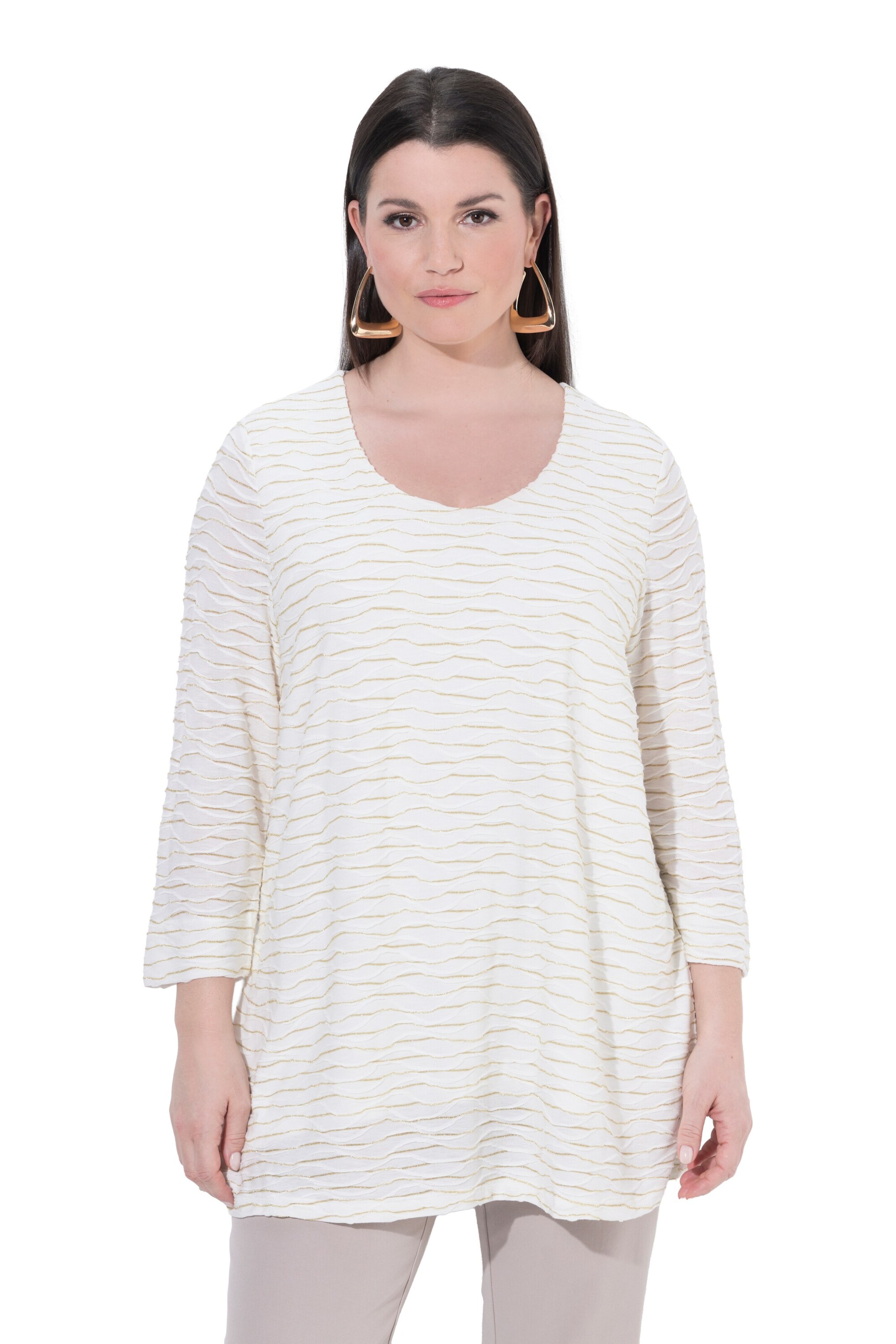Ulla Popken Shirt in Beige: front
