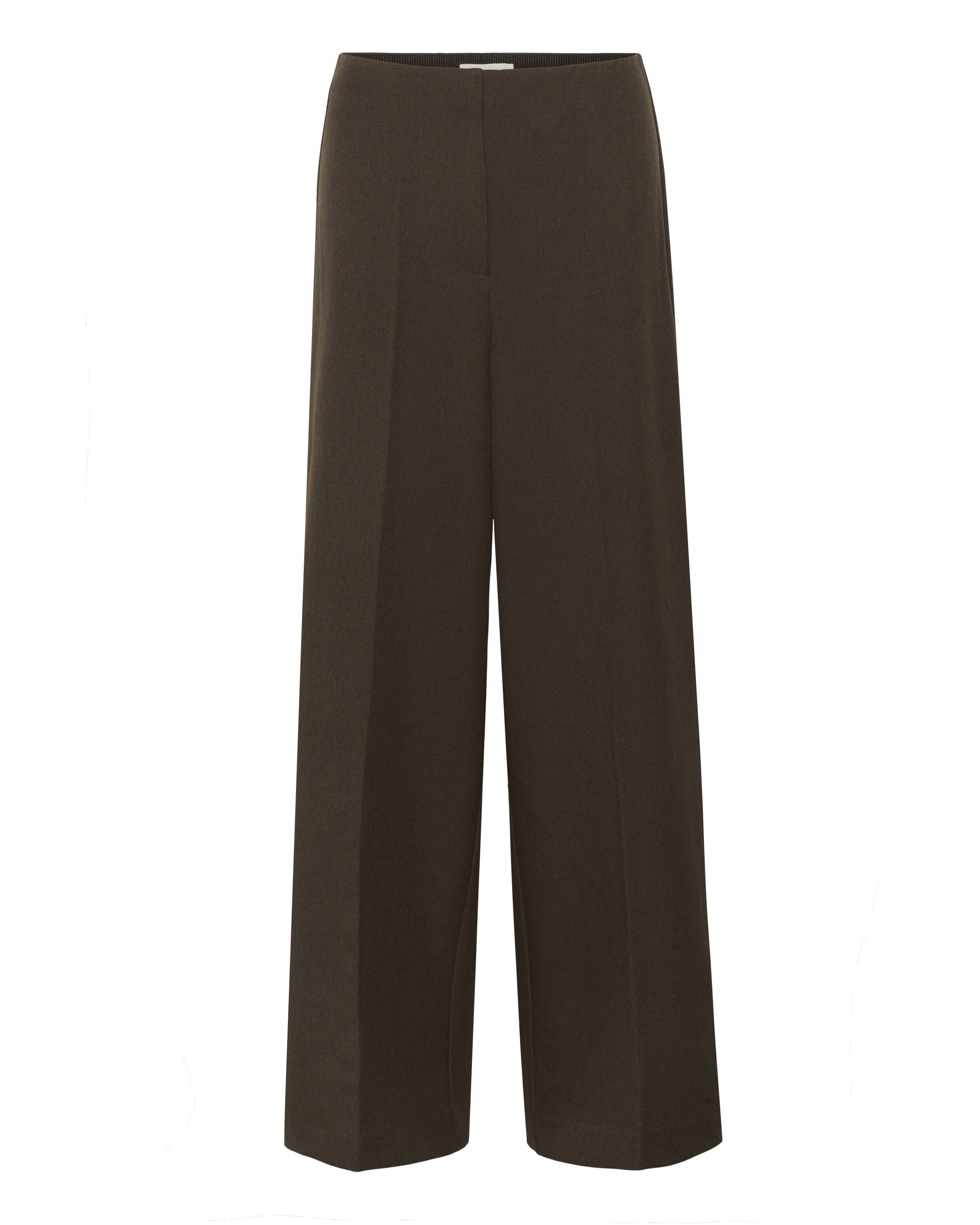 SOAKED IN LUXURY Wide leg Pants in Brown: front