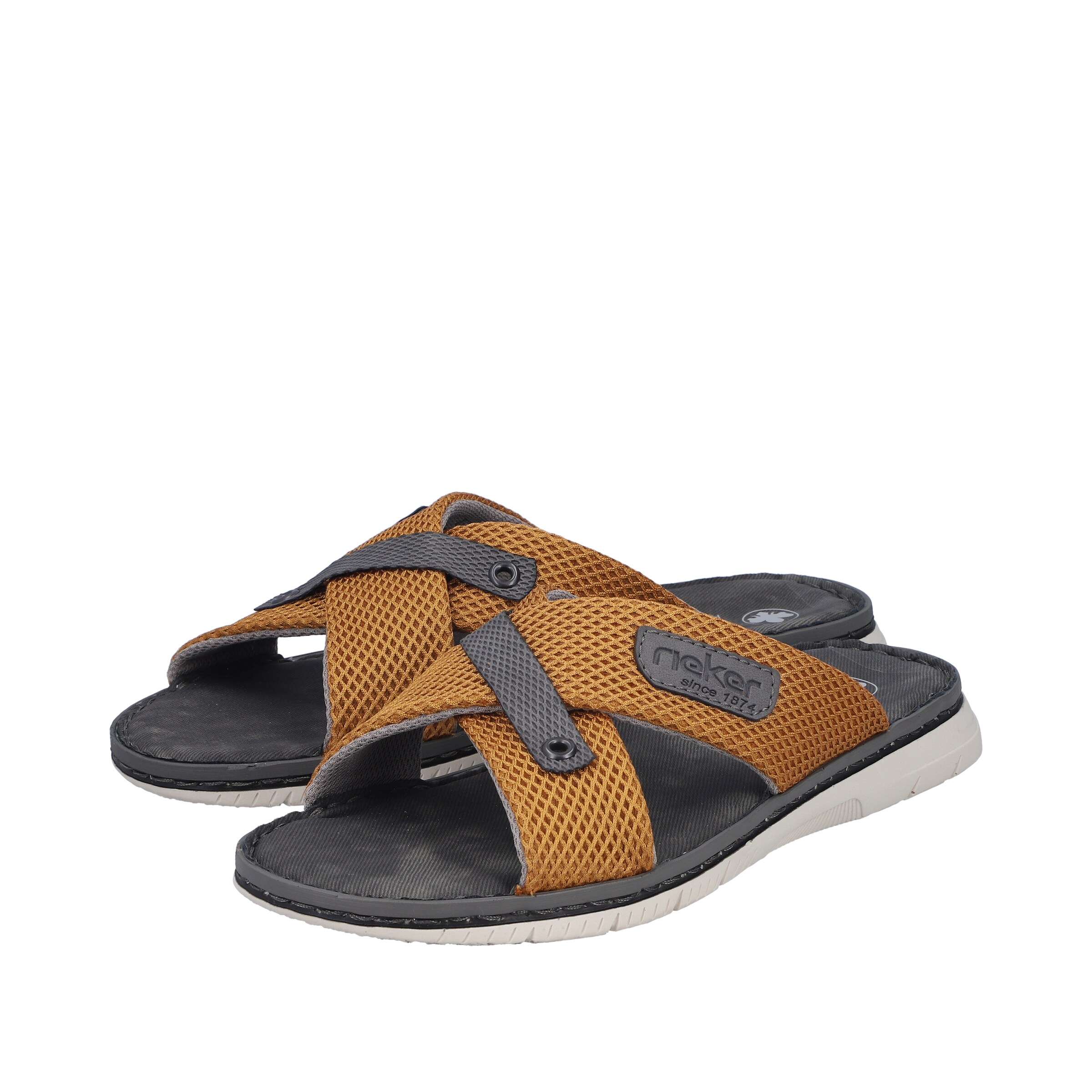 Rieker Mules '21340' in Brown