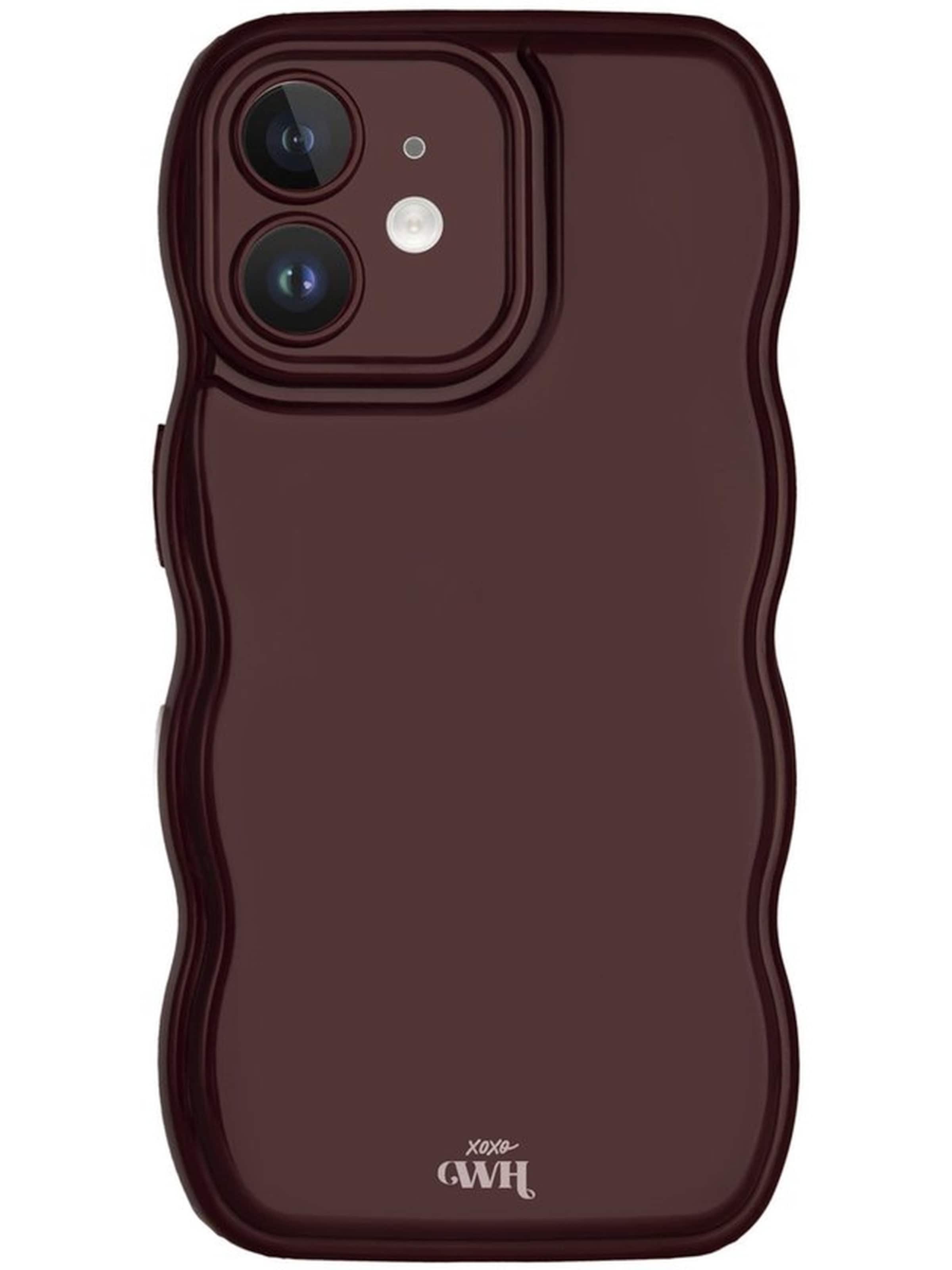 xoxoWildhearts Smartphonehoesje 'Glossy Wavy' in Rood: voorkant