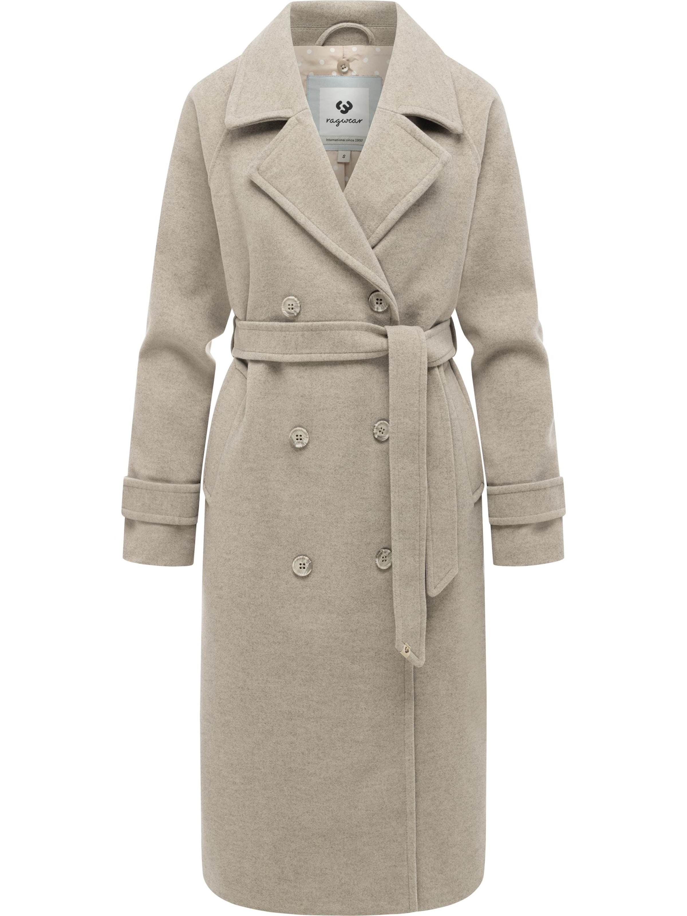 Manteau d’hiver 'Trenchie Felt Y' Ragwear en beige