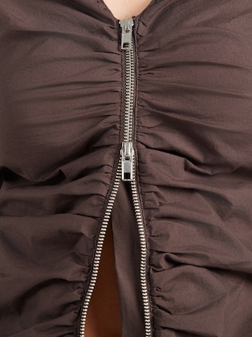 WEEKDAY Блузка в Коричневый