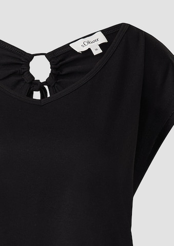 s.Oliver T-Shirt in Schwarz