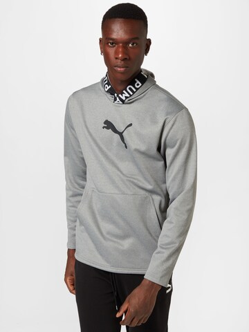 PUMA Athletic Sweatshirt in Grey: front