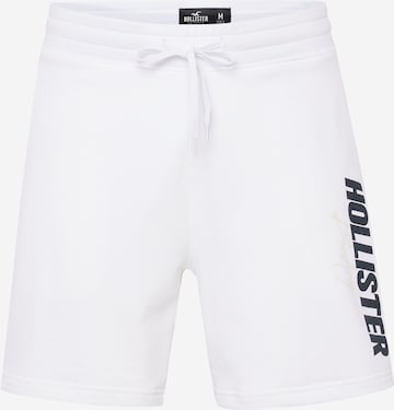 HOLLISTER Kalhoty – bílá: přední strana