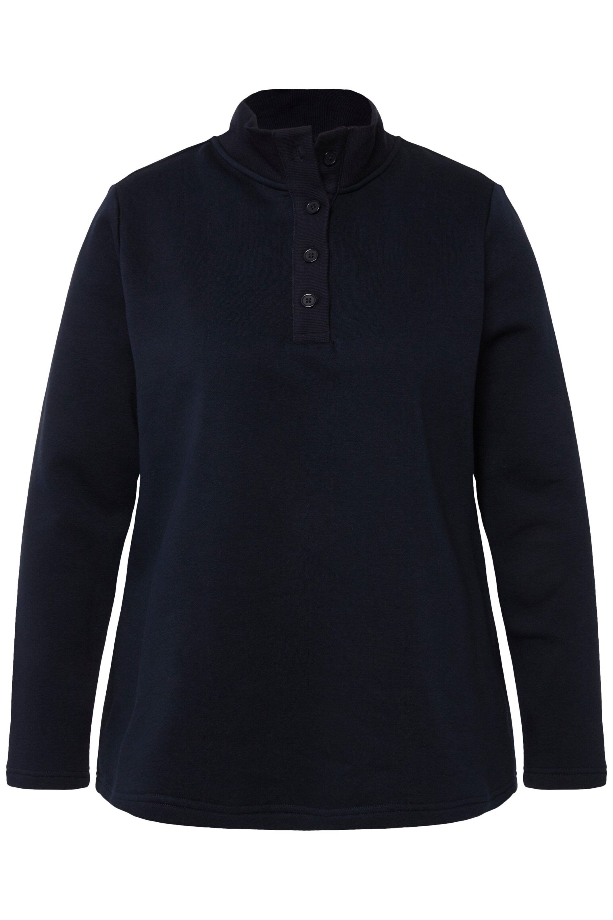 Sweat-shirt Ulla Popken en bleu : devant
