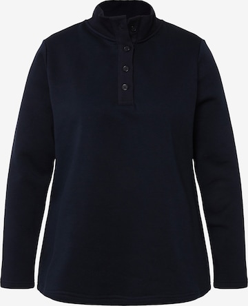 Ulla Popken Sweatshirt in Blauw: voorkant