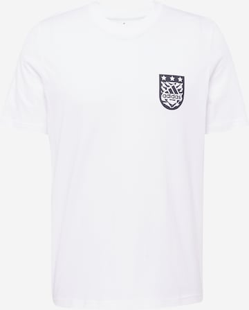ADIDAS SPORTSWEARTehnička sportska majica 'PRESS' - bijela boja: prednji dio