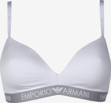 Emporio Armani Bralette Bra in White: front