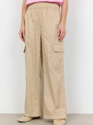 Loosefit Pantalon cargo 'Dilys 3-C' Soyaconcept en beige : devant