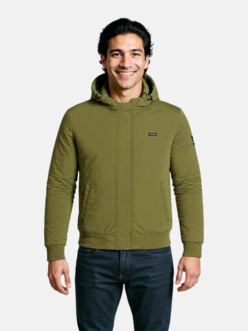 FORSBERG Performance Jacket 'Winterjacke mit gefütterter Kapuze' in Green: front