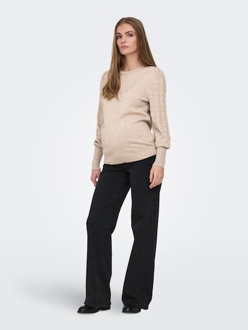 Only Maternity - Jersey 'OLMMatti' en beige
