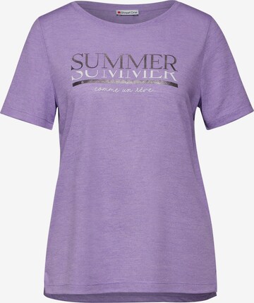 STREET ONE Shirt in Purple: front