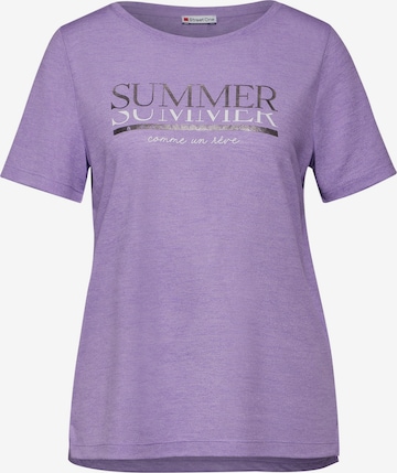 T-shirt STREET ONE en violet : devant