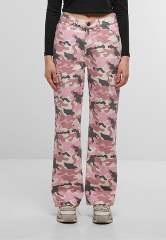 DEF Wide Leg Cargojeans in Mischfarben: Vorderseite