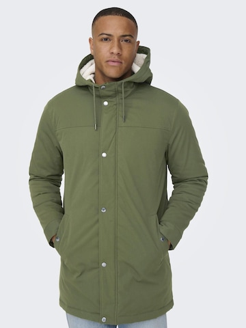 Only & Sons Between-Seasons Parka 'Alexander' in Green