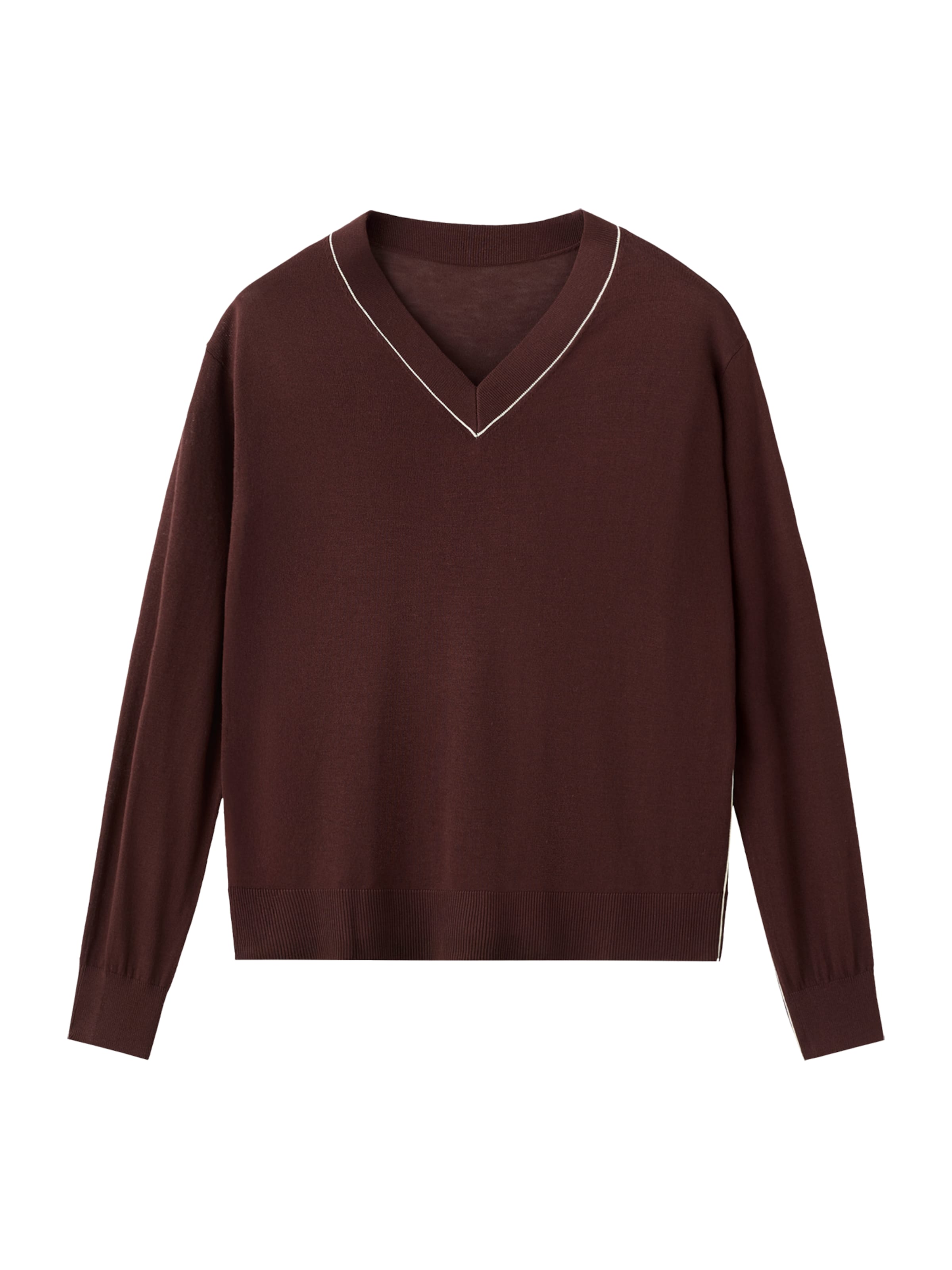 MANGO Pulover 'BERT' | rjava barva: sprednja stran