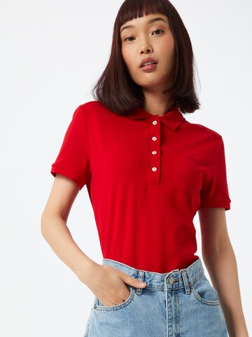 T-shirt 'Chemise' LACOSTE en rouge : devant