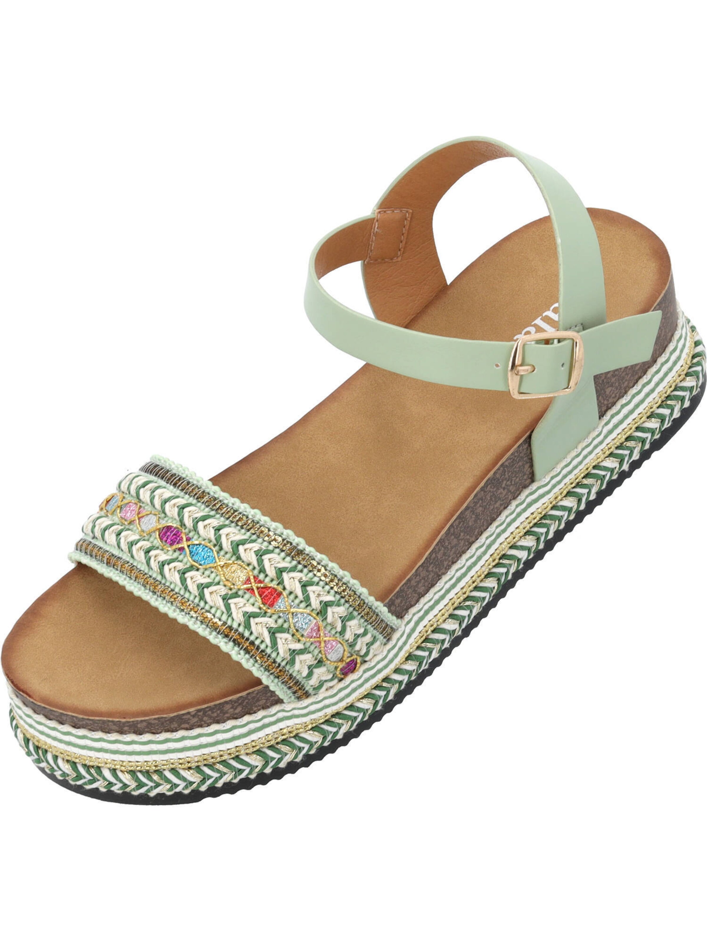 Palado Sandal in Green: front