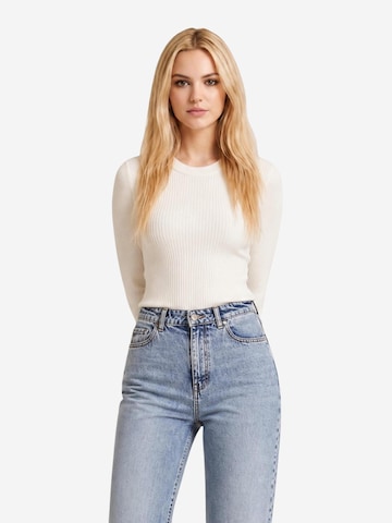 GUESS - Jersey 'LS CN ELLIE SWTR W6YR09 Z0948' en beige: frente