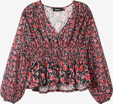 Desigual Blouse 'Plumetis' in Zwart: voorkant