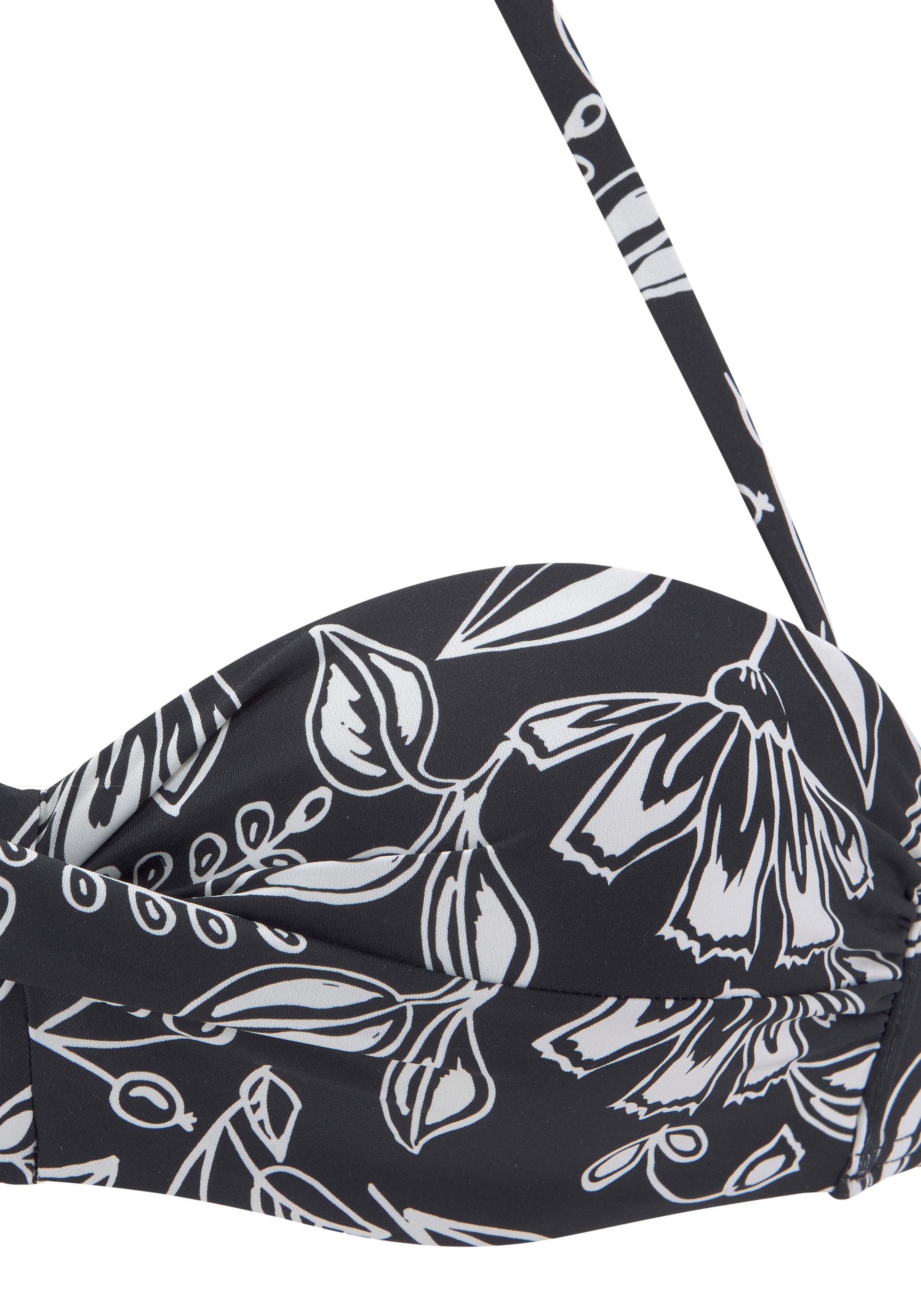 Bandeau Hauts de bikini VIVANCE en noir