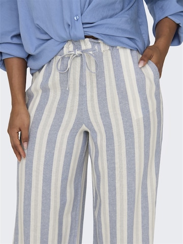 ONLY Wide leg Trousers 'Caro' in Blue