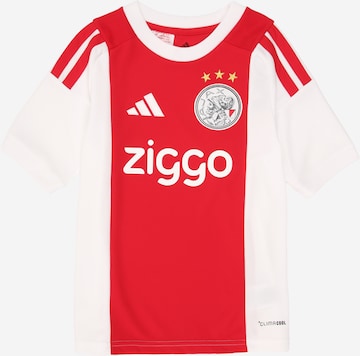 balta ADIDAS PERFORMANCE Sportiniai marškinėliai 'AJAX': priekis