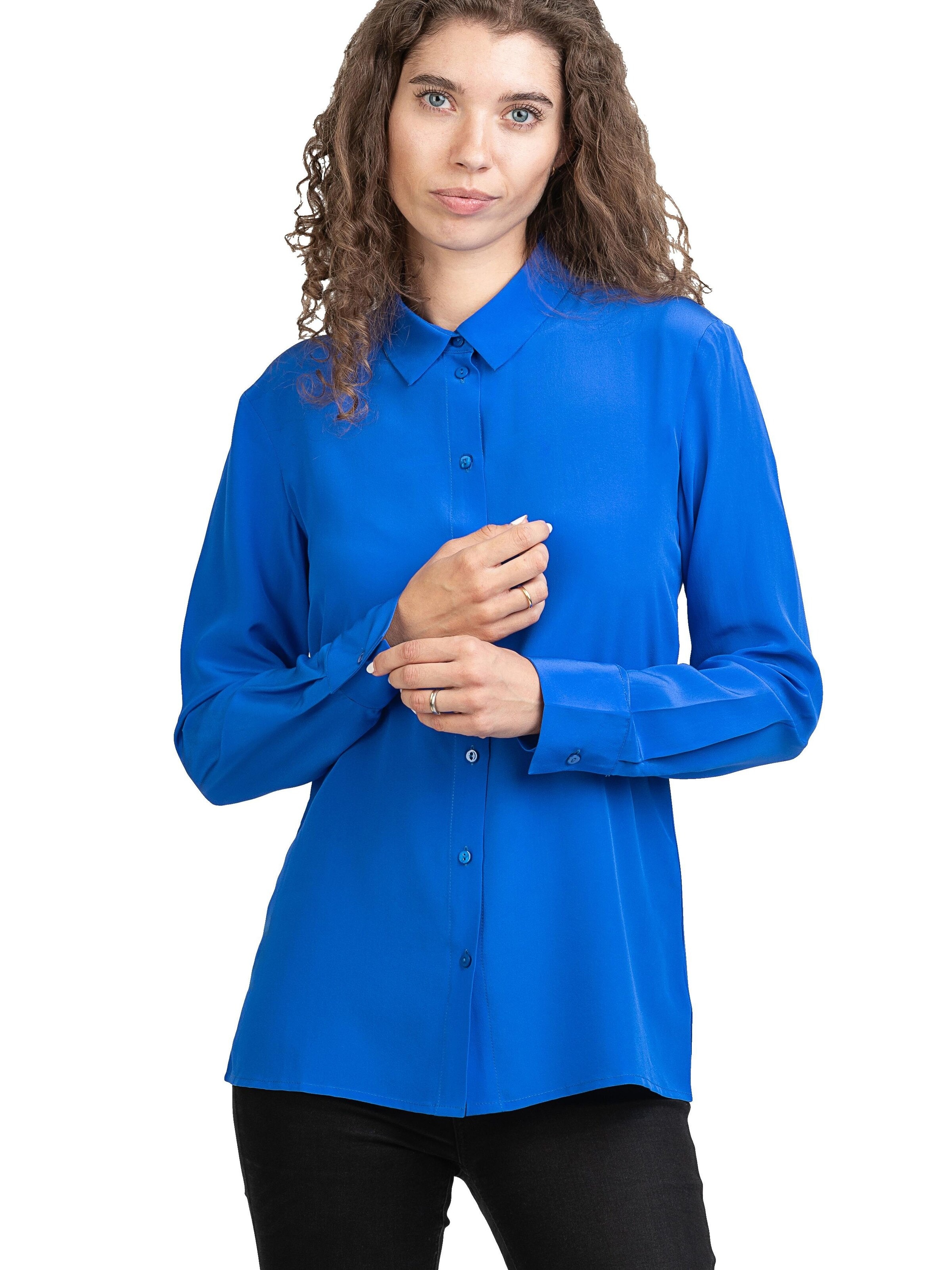 Camicia da donna 'Seidenbluse Collettoseta' di Posh Gear in blu