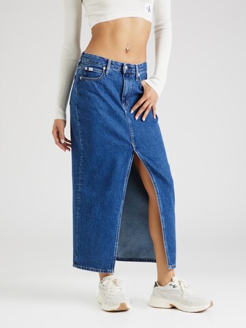 Calvin Klein Jeans Rok in Blauw: voorkant