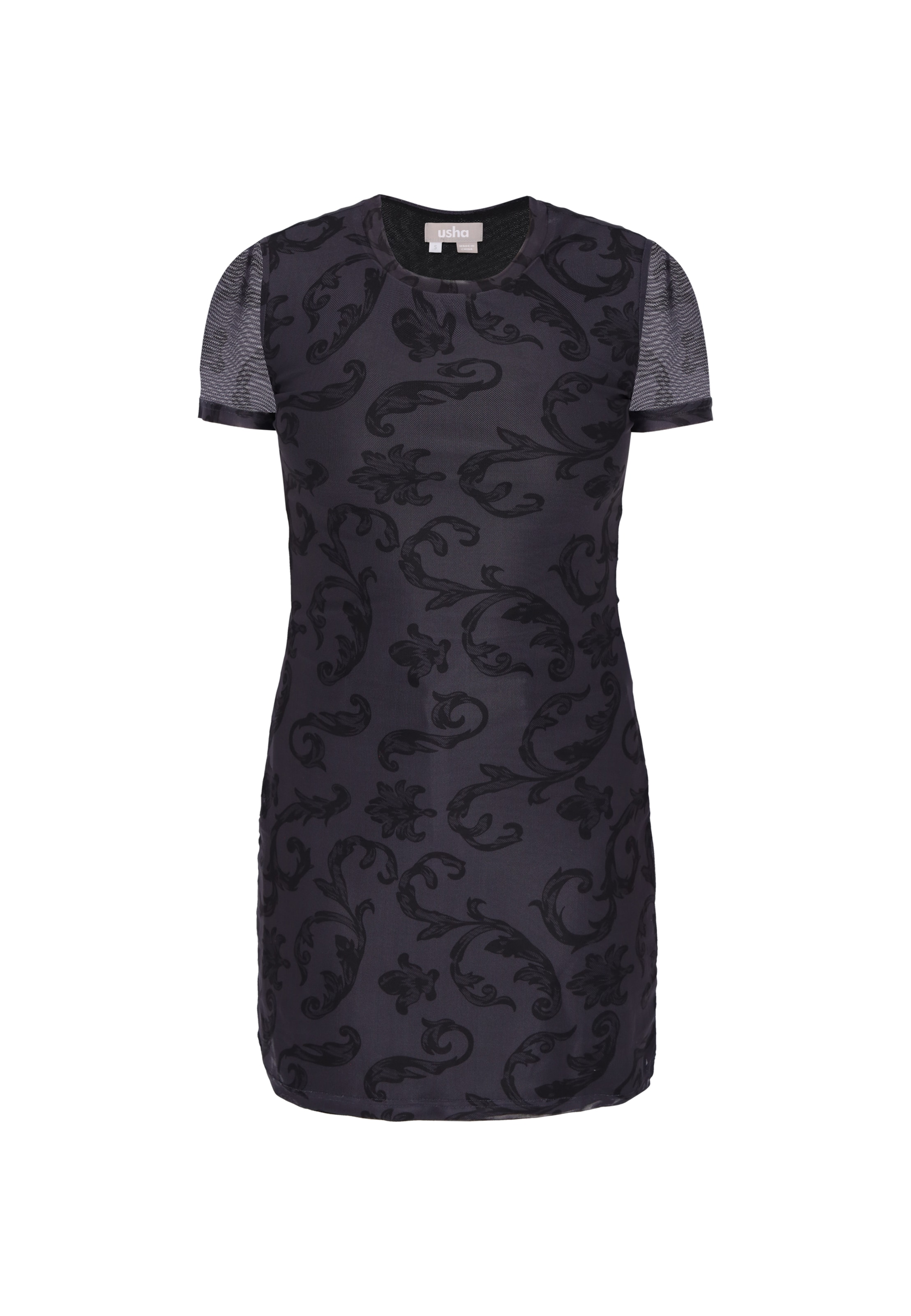 Usha Dress in Schwarz: Vorderseite