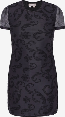 Usha - Vestido em preto: frente