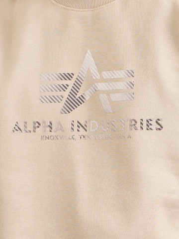 ALPHA INDUSTRIES Mikina 'Carbon' - Béžová