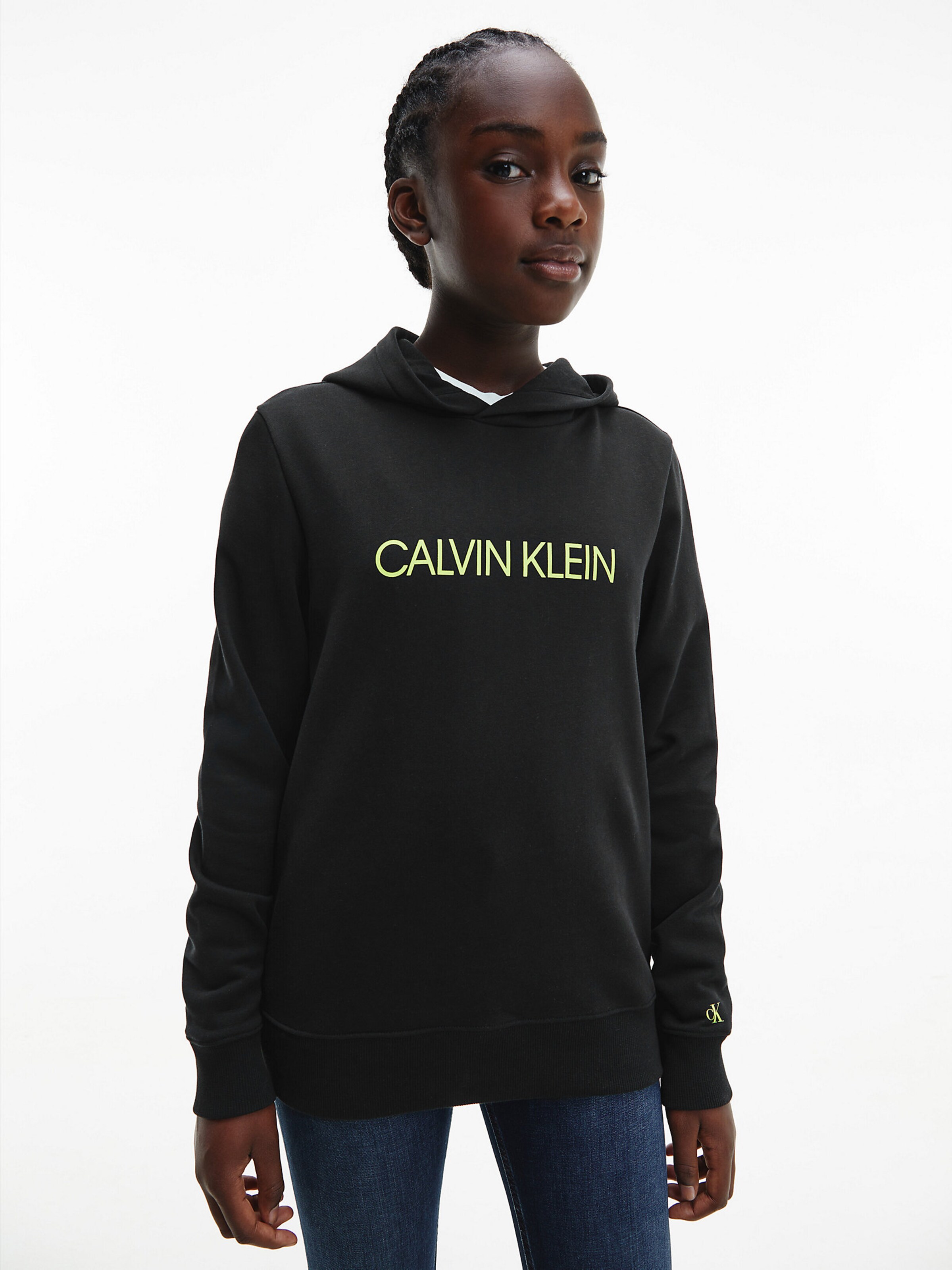 Kinder Kids (Gr. 92-140) Calvin Klein Jeans Sweatshirt in Schwarz - JI50811