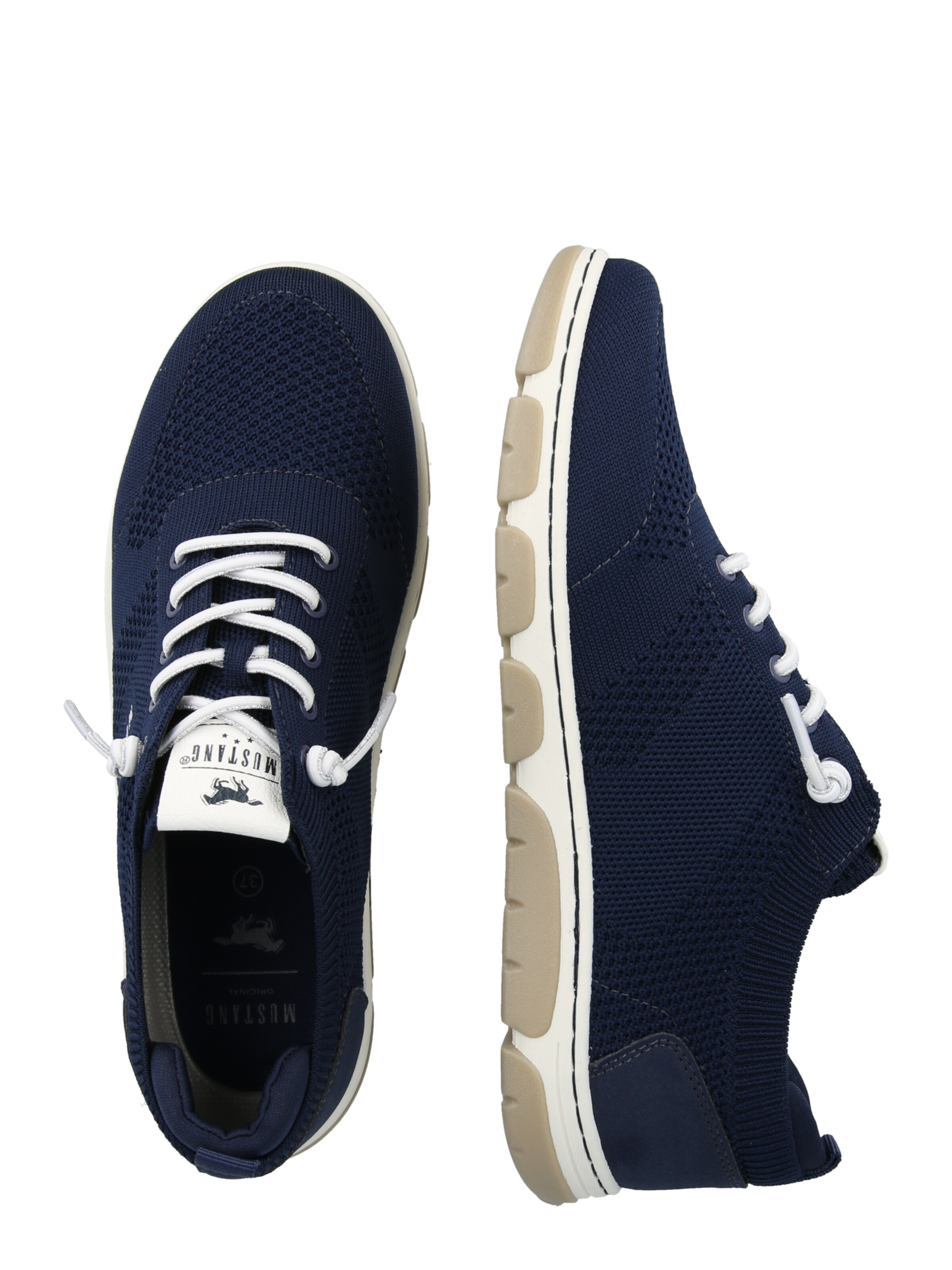 MUSTANG Спортни обувки Slip On в синьо