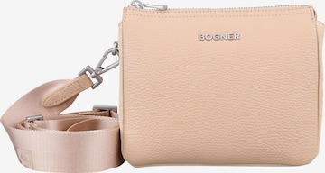 BOGNER Banff Schultertasche Leder 19,5 cm in Pink: predná strana