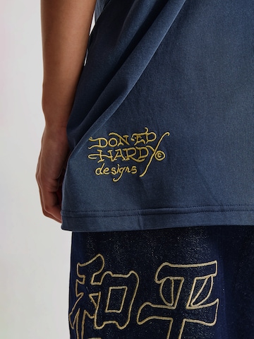 Ed Hardy Футболка в Синий: сзади