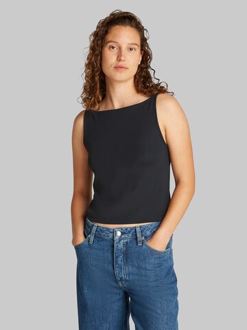Calvin Klein Jeans Top in Black: front