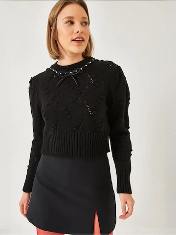 Pull-over 'Pullover' Bianco Lucci en noir