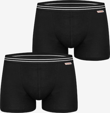 Nur Die Boxershorts ' Cotton Stretch ' in Zwart: voorkant