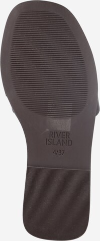 River Island Pantolette in Braun