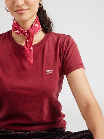 Superdry Shirt 'ESSENTIAL  90'S' in Rood