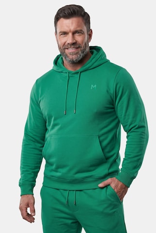 Men Plus Sweatshirt in Grün: Vorderseite