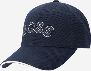 BOSS - Gorra en azul: frente