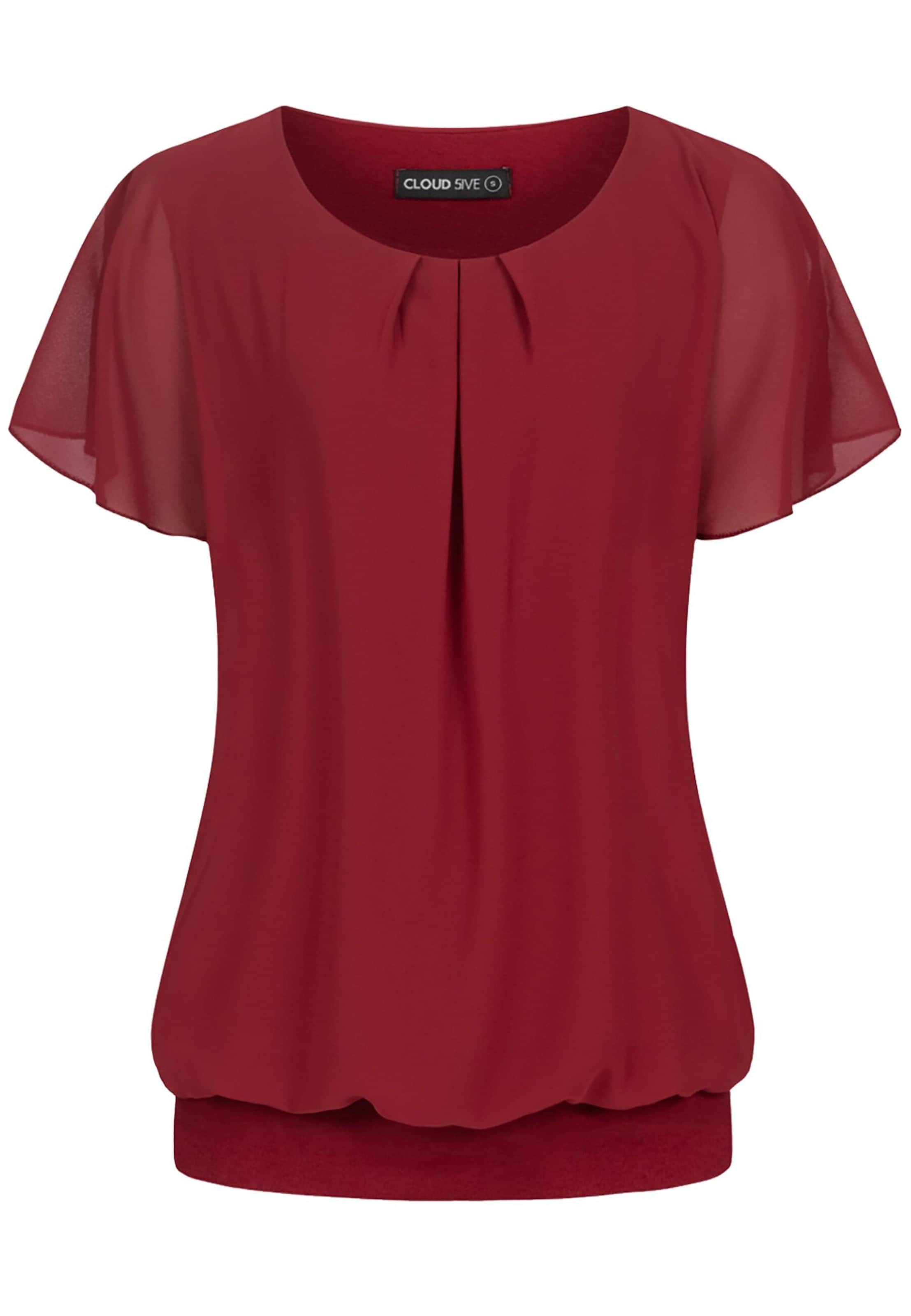 Camicia da donna di Cloud5ive in rosso: frontale